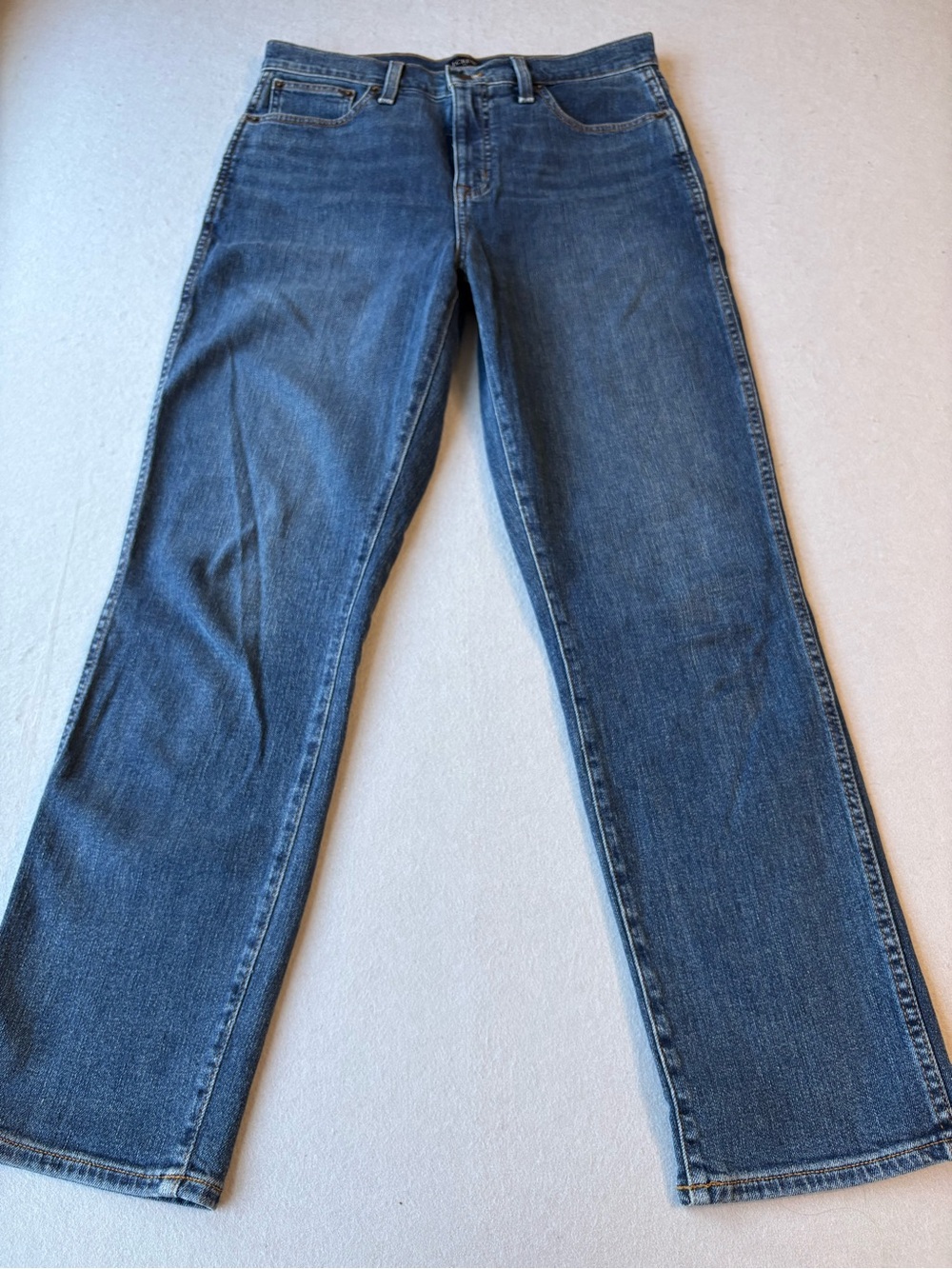 J.Crew High Rise Classic Vintage Straight Jeans Women 28 Blue Stretch Denim - Picture 2 of 9